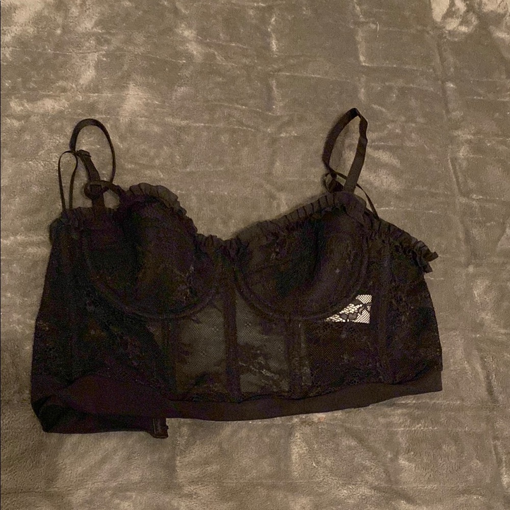 Elegant Black Lace Bralette